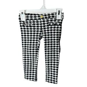 Olivia x Gymboree Black White Houndstooth Leggings 2T